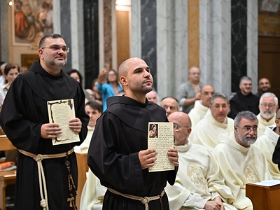 Professione perpetua di fra Gianmarco Maria Cellamare e fra Giusepe Piarulli