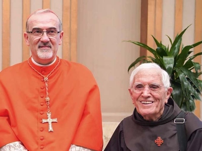 Card. Pizzaballa in visita al santuario della Vetrana di Castellana Grotte per i 70 anni di sacerdozio di fra Pio d’Andola